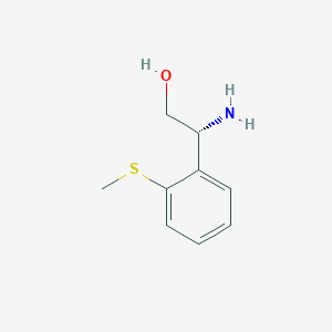 molecular formula C9H13NOS B7897702 (R)-2-Amino-2-(2-(methylthio)phenyl)ethan-1-ol 