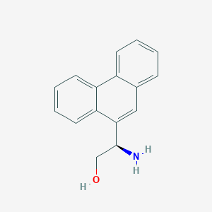 molecular formula C16H15NO B7897723 (R)-2-Amino-2-(phenanthren-9-yl)ethan-1-ol 