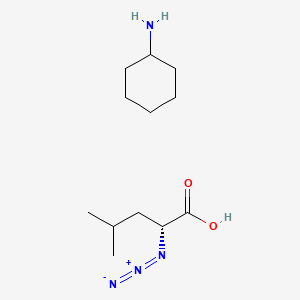 molecular formula C12H24N4O2 B7897739 (2R)-2-azido-4-methylpentanoic acid;cyclohexanamine 