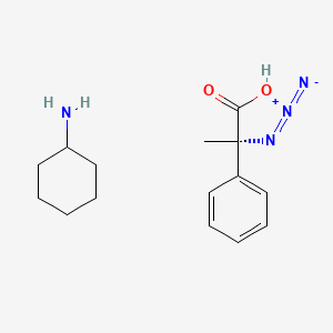 molecular formula C15H22N4O2 B7897749 (2S)-2-azido-2-phenylpropanoic acid;cyclohexanamine 