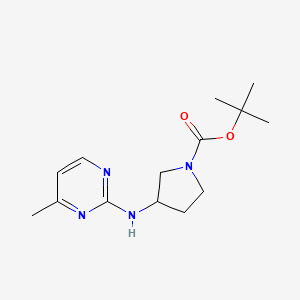 molecular formula C14H22N4O2 B7897756 3-(4-Methyl-pyrimidin-2-ylamino)-pyrrolidine-1-carboxylic acid tert-butyl ester 