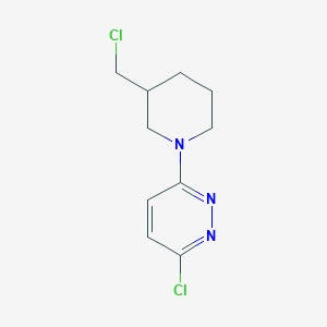 molecular formula C10H13Cl2N3 B7897766 3-Chloro-6-(3-(chloromethyl)piperidin-1-yl)pyridazine CAS No. 1185310-44-4