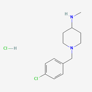 molecular formula C13H20Cl2N2 B7897778 [1-(4-Chloro-benzyl)-piperidin-4-yl]-methyl-amine hydrochloride 