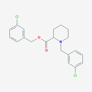 molecular formula C20H21Cl2NO2 B7897786 1-(3-Chloro-benzyl)-piperidine-2-carboxylic acid 3-chloro-benzyl ester 