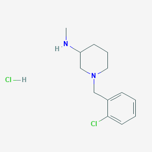 molecular formula C13H20Cl2N2 B7897795 [1-(2-Chloro-benzyl)-piperidin-3-yl]-methyl-amine hydrochloride 