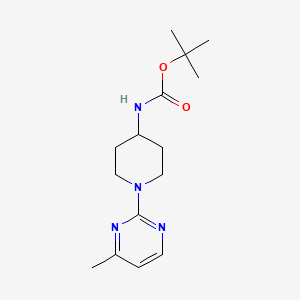 molecular formula C15H24N4O2 B7897833 [1-(4-Methyl-pyrimidin-2-yl)-piperidin-4-yl]-carbamic acid tert-butyl ester 