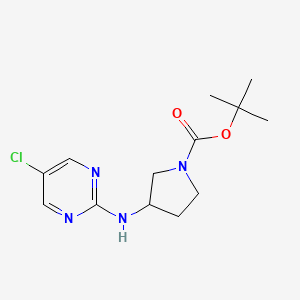 molecular formula C13H19ClN4O2 B7897851 3-(5-Chloro-pyrimidin-2-ylamino)-pyrrolidine-1-carboxylic acid tert-butyl ester 