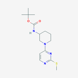 molecular formula C15H24N4O2S B7897917 [1-(2-Methylsulfanyl-pyrimidin-4-yl)-piperidin-3-yl]-carbamic acid tert-butyl ester 