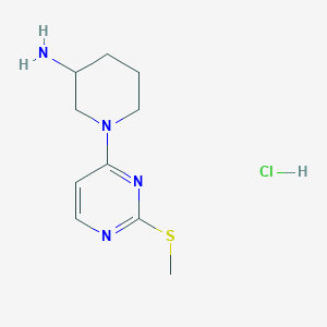 1-(2-Methylsulfanyl-pyrimidin-4-yl)-piperidin-3-ylamine hydrochloride