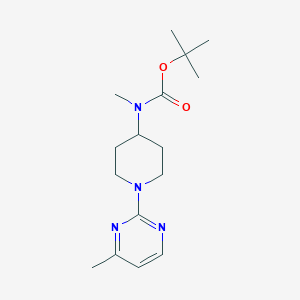 molecular formula C16H26N4O2 B7897996 Methyl-[1-(4-methyl-pyrimidin-2-yl)-piperidin-4-yl]-carbamic acid tert-butyl ester 