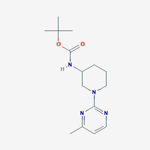 molecular formula C15H24N4O2 B7898001 [1-(4-Methyl-pyrimidin-2-yl)-piperidin-3-yl]-carbamic acid tert-butyl ester 