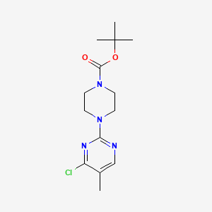 molecular formula C14H21ClN4O2 B7898019 Tert-butyl 4-(4-chloro-5-methylpyrimidin-2-yl)piperazine-1-carboxylate 