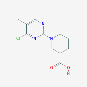molecular formula C11H14ClN3O2 B7898033 1-(4-Chloro-5-methyl-pyrimidin-2-yl)-piperidine-3-carboxylic acid 