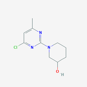molecular formula C10H14ClN3O B7898043 1-(4-Chloro-6-methylpyrimidin-2-yl)piperidin-3-ol 