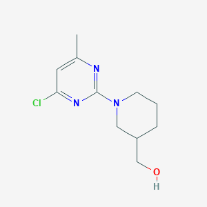 molecular formula C11H16ClN3O B7898054 [1-(4-Chloro-6-methyl-pyrimidin-2-yl)-piperidin-3-yl]-methanol 