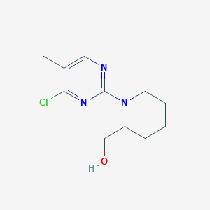 molecular formula C11H16ClN3O B7898071 [1-(4-Chloro-5-methyl-pyrimidin-2-yl)-piperidin-2-yl]-methanol 
