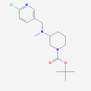 molecular formula C17H26ClN3O2 B7898136 3-[(6-Chloro-pyridin-3-ylmethyl)-methyl-amino]-piperidine-1-carboxylic acid tert-butyl ester 