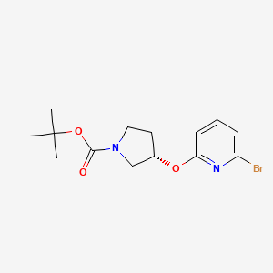molecular formula C14H19BrN2O3 B7898139 (S)-3-(6-Bromo-pyridin-2-yloxy)-pyrrolidine-1-carboxylic acid tert-butyl ester 