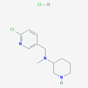 molecular formula C12H19Cl2N3 B7898159 (6-Chloro-pyridin-3-ylmethyl)-methyl-piperidin-3-yl-amine hydrochloride 
