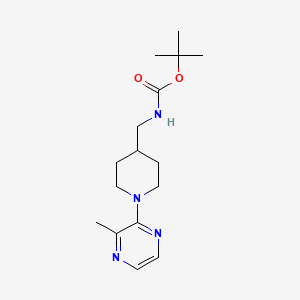 molecular formula C16H26N4O2 B7898165 [1-(3-Methyl-pyrazin-2-yl)-piperidin-4-ylmethyl]-carbamic acid tert-butyl ester 