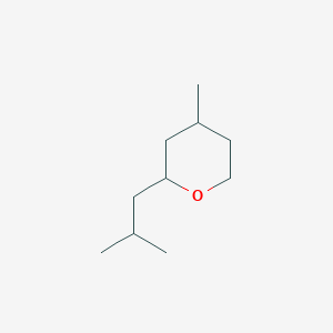 molecular formula C10H20O B078982 2H-吡喃，四氢-4-甲基-2-(2-甲基丙基)- CAS No. 13477-62-8