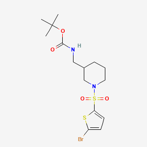 molecular formula C15H23BrN2O4S2 B7898221 [1-(5-Bromo-thiophene-2-sulfonyl)-piperidin-3-ylmethyl]-carbamic acid tert-butyl ester 
