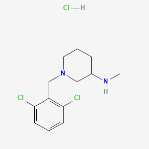 molecular formula C13H19Cl3N2 B7898247 [1-(2,6-Dichloro-benzyl)-piperidin-3-yl]-methyl-amine hydrochloride 