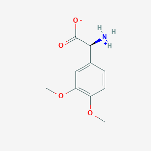 molecular formula C10H13NO4 B7898348 (2S)-2-azaniumyl-2-(3,4-dimethoxyphenyl)acetate 