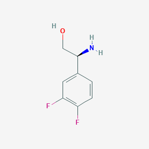 molecular formula C8H9F2NO B7898350 (S)-2-Amino-2-(3,4-difluorophenyl)ethanol 