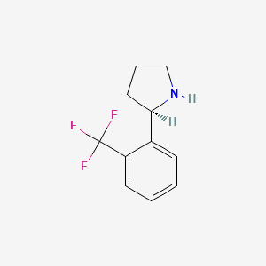 (2R)-2-[2-(trifluoromethyl)phenyl]pyrrolidine
