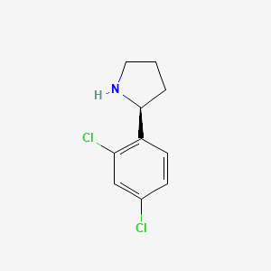 molecular formula C10H11Cl2N B7898406 (2S)-2-(2,4-dichlorophenyl)pyrrolidine 