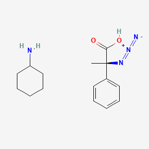 (2R)-2-azido-2-phenylpropanoic acid;cyclohexanamine