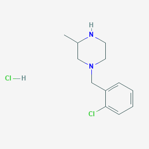 molecular formula C12H18Cl2N2 B7898464 1-(2-Chloro-benzyl)-3-methyl-piperazine hydrochloride 