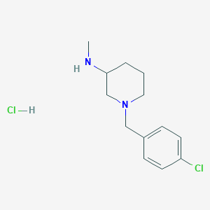 molecular formula C13H20Cl2N2 B7898466 [1-(4-Chloro-benzyl)-piperidin-3-yl]-methyl-amine hydrochloride 