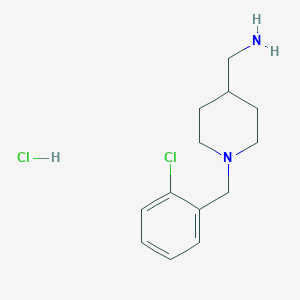 molecular formula C13H20Cl2N2 B7898474 (1-(2-Chlorobenzyl)piperidin-4-yl)methanamine hydrochloride 
