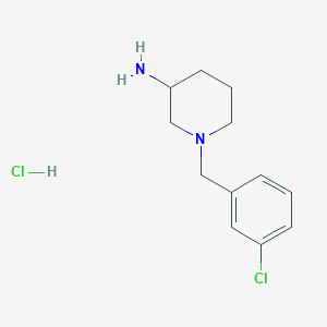 molecular formula C12H18Cl2N2 B7898479 1-(3-Chloro-benzyl)-piperidin-3-ylamine hydrochloride 