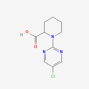 molecular formula C10H12ClN3O2 B7898488 1-(5-Chloro-pyrimidin-2-yl)-piperidine-2-carboxylic acid 