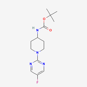 molecular formula C14H21FN4O2 B7898510 [1-(5-Fluoro-pyrimidin-2-yl)-piperidin-4-yl]-carbamic acid tert-butyl ester 