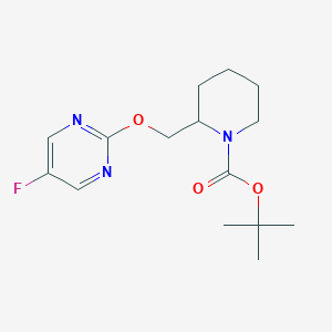 molecular formula C15H22FN3O3 B7898518 2-(5-Fluoro-pyrimidin-2-yloxymethyl)-piperidine-1-carboxylic acid tert-butyl ester 
