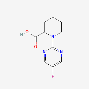 molecular formula C10H12FN3O2 B7898539 1-(5-Fluoropyrimidin-2-yl)piperidine-2-carboxylic acid 