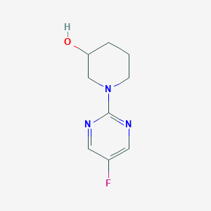molecular formula C9H12FN3O B7898547 1-(5-Fluoropyrimidin-2-yl)piperidin-3-ol 