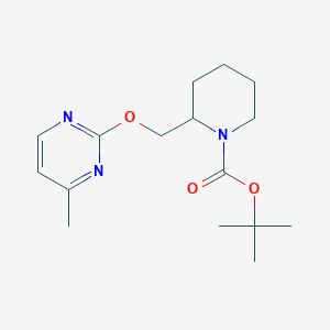 molecular formula C16H25N3O3 B7898562 2-(4-Methyl-pyrimidin-2-yloxymethyl)-piperidine-1-carboxylic acid tert-butyl ester 