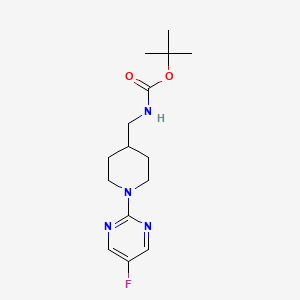 molecular formula C15H23FN4O2 B7898567 [1-(5-Fluoro-pyrimidin-2-yl)-piperidin-4-ylmethyl]-carbamic acid tert-butyl ester 