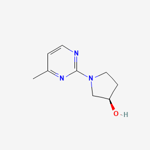 molecular formula C9H13N3O B7898639 (R)-1-(4-Methyl-pyrimidin-2-yl)-pyrrolidin-3-ol 