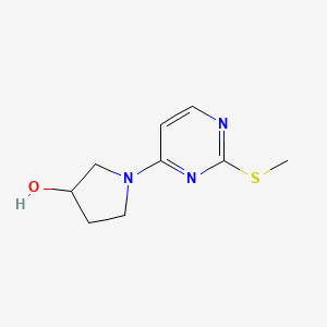 molecular formula C9H13N3OS B7898661 1-(2-(Methylthio)pyrimidin-4-yl)pyrrolidin-3-ol 