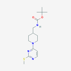 [1-(2-Methylsulfanyl-pyrimidin-4-yl)-piperidin-4-ylmethyl]-carbamic acid tert-butyl ester