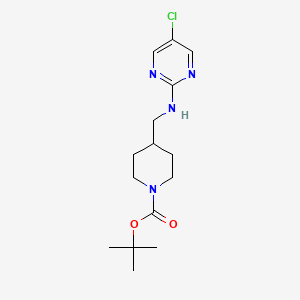 molecular formula C15H23ClN4O2 B7898681 4-[(5-Chloro-pyrimidin-2-ylamino)-methyl]-piperidine-1-carboxylic acid tert-butyl ester 