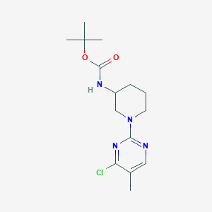 molecular formula C15H23ClN4O2 B7898702 [1-(4-Chloro-5-methyl-pyrimidin-2-yl)-piperidin-3-yl]-carbamic acid tert-butyl ester 