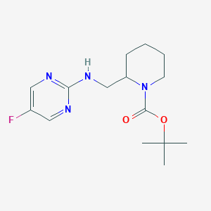 molecular formula C15H23FN4O2 B7898726 2-[(5-Fluoro-pyrimidin-2-ylamino)-methyl]-piperidine-1-carboxylic acid tert-butyl ester 