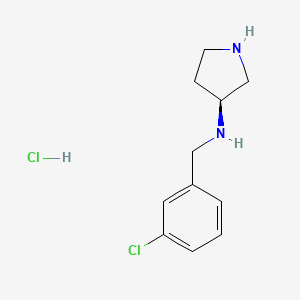 molecular formula C11H16Cl2N2 B7898738 (3-Chloro-benzyl)-(S)-pyrrolidin-3-yl-amine hydrochloride 